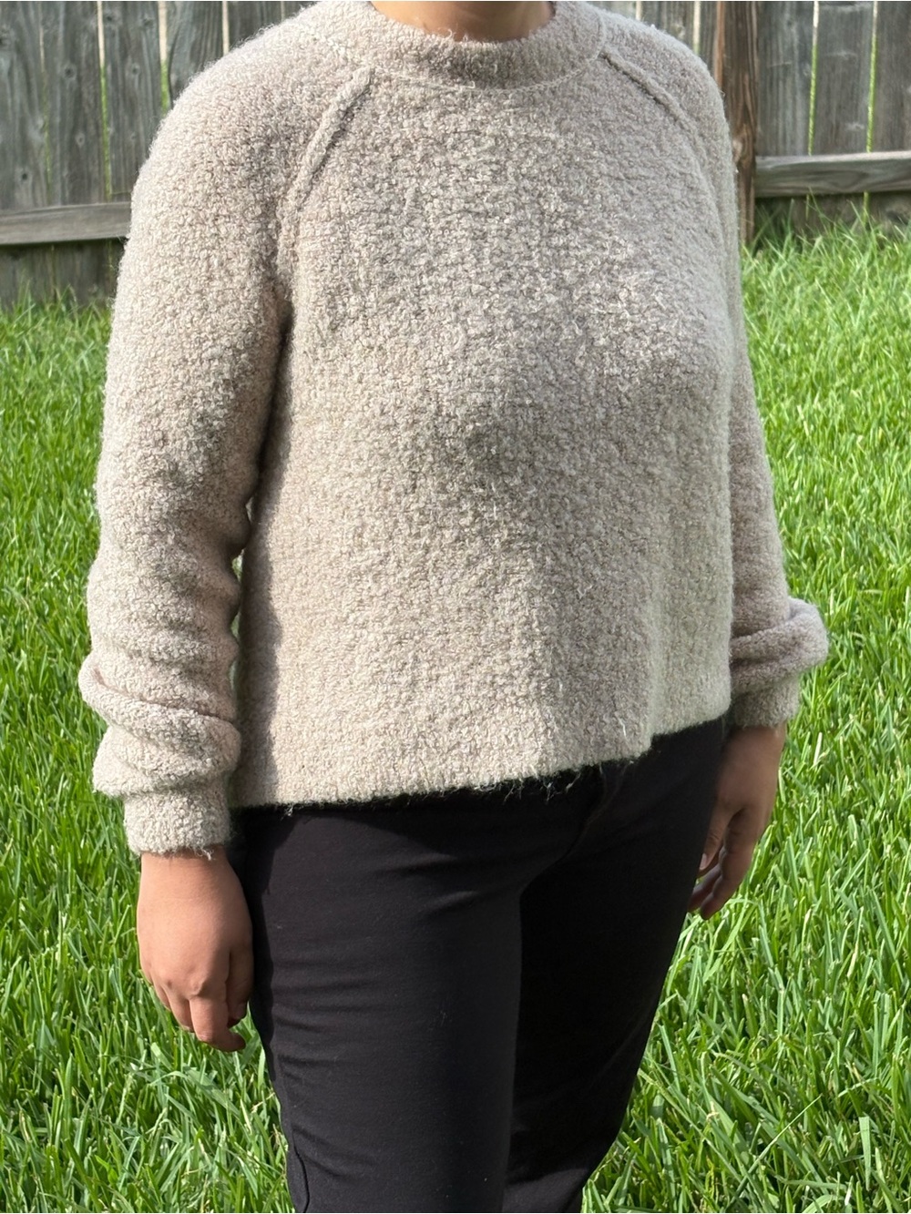 Aerie Cozy Cream Bouclé Women's Sweater